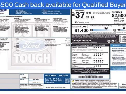 New 2025 Ford Maverick XL w/ Equipment Group 101A image 5