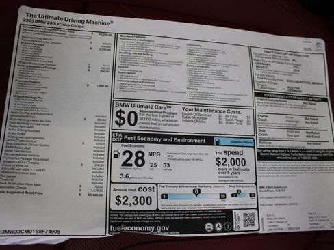 Used 2025 BMW 230i xDrive Coupe w/ M Sport Package AWD/4WD image 31