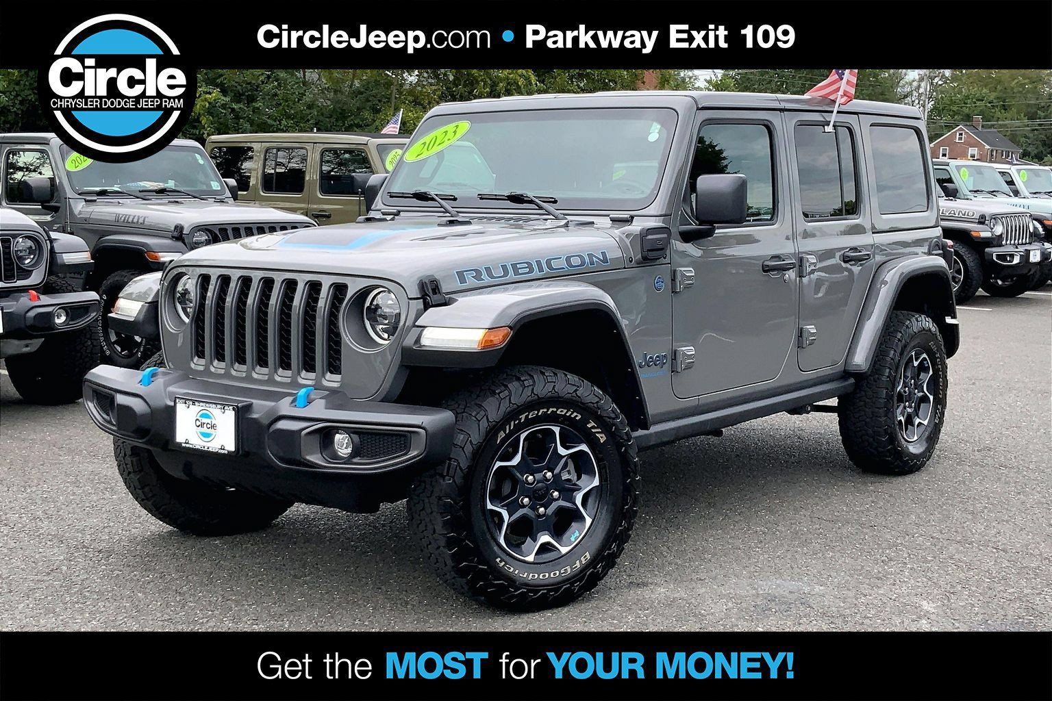 Certified 2023 Jeep Wrangler Unlimited Rubicon 4xe w/ Cold Weather Group AWD/4WD 360° Tour