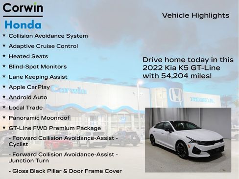 Used 2022 Kia K5 GT-Line w/ GT-Line FWD Premium Package image 6
