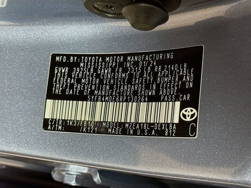 Certified 2024 Toyota Corolla LE FWD image 30