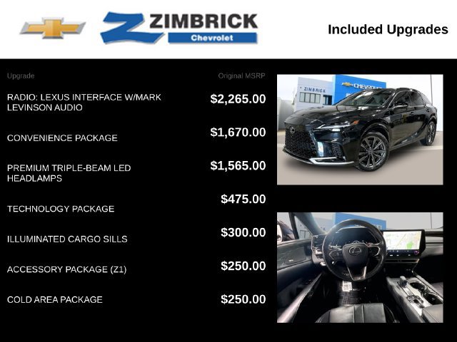 Used 2024 Lexus RX 350 F Sport w/ Convenience Package AWD/4WD image 11