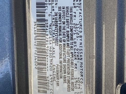 Certified 2026 Nissan Sentra S w/ Floor Mat Package FWD image 34