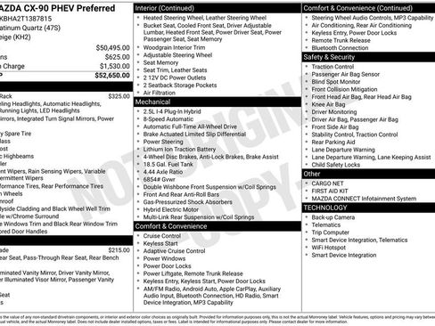 New 2026 MAZDA CX-90 Plug-In Hybrid w/ Preferred image 3