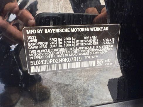 Used 2022 BMW X3 sDrive30i w/ Convenience Package RWD image 49