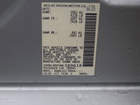 Used 2022 Nissan Altima 2.5 SV image 37