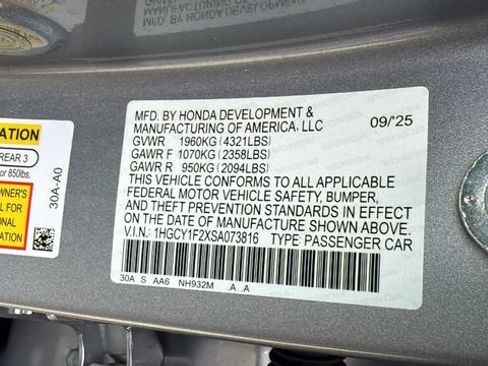Used 2025 Honda Accord LX image 26