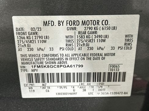 Used 2023 Ford Explorer ST w/ Equipment Group 401A AWD/4WD image 12
