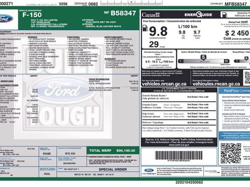 Used 2021 Ford F150 Limited AWD/4WD image 52