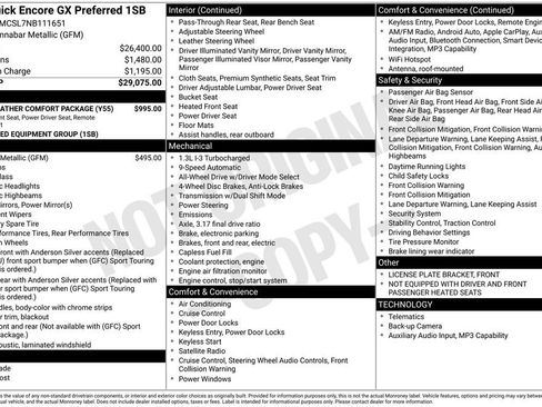 Used 2022 Buick Encore GX Preferred w/ Cold Weather Comfort Package image 6