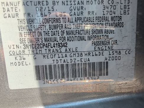 Used 2015 Nissan Versa Note SV FWD image 5