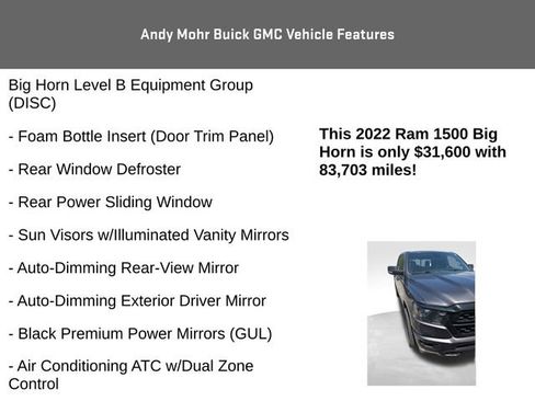 Used 2022 RAM 1500 Big Horn AWD/4WD image 8