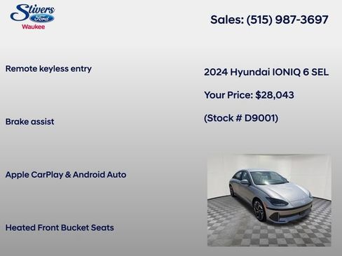 Used 2024 Hyundai Ioniq 6 SEL AWD/4WD image 16