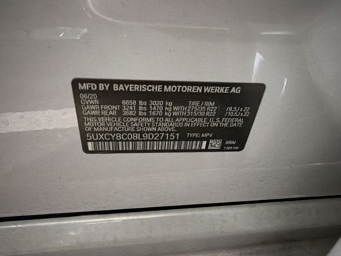 Used 2020 BMW X6 M50i w/ Executive Package AWD/4WD image 10