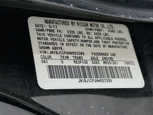 Used 2017 Nissan Rogue Sport SV w/ SV All-Weather Package FWD image 12
