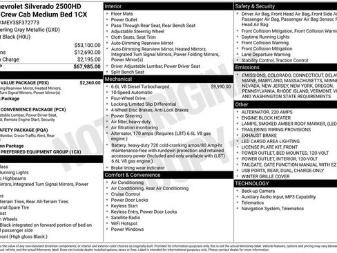 New 2025 Chevrolet Silverado 2500 Custom w/ Custom Value Package image 6