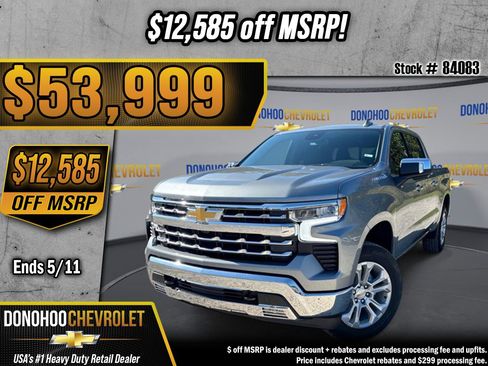 New 2026 Chevrolet Silverado 1500 LTZ w/ LTZ Premium Package AWD/4WD image 1