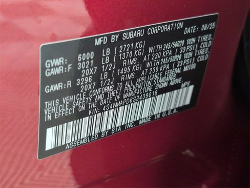 New 2025 Subaru Ascent Limited w/ Popular Package #2 image 9