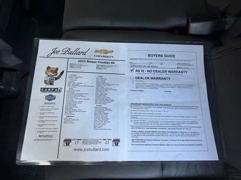Used 2023 Nissan Frontier SV w/ Midnight Edition Package image 39