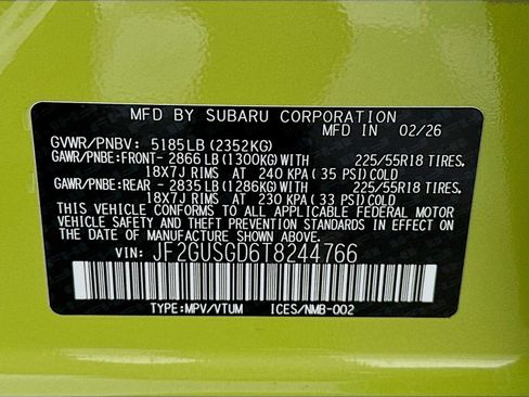 New 2026 Subaru Crosstrek 2.5i Sport image 30