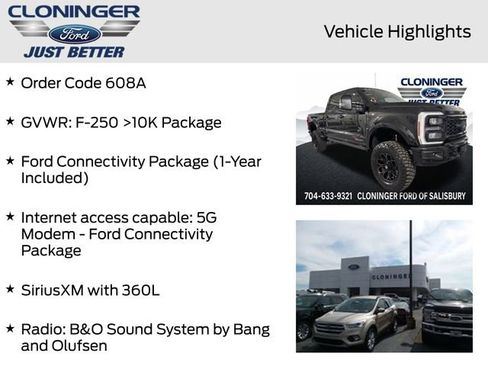 New 2026 Ford F250 Lariat w/ Black Appearance Package AWD/4WD image 9