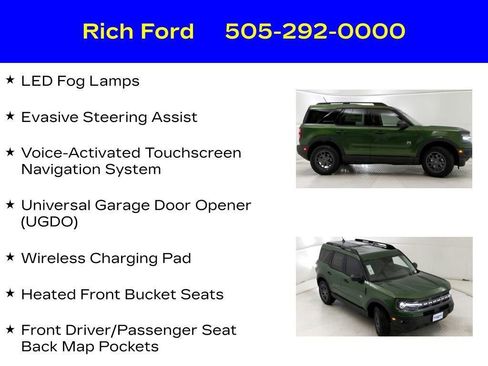 Certified 2024 Ford Bronco Sport Big Bend w/ Convenience Package AWD/4WD image 39
