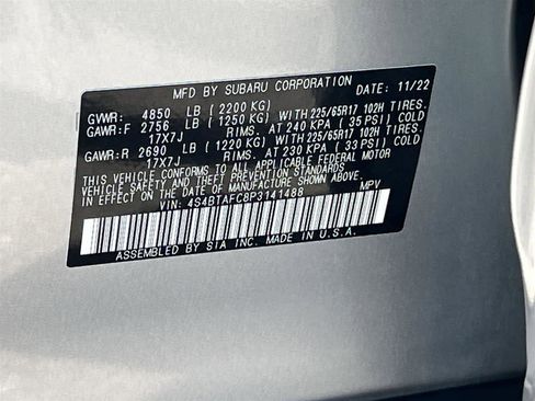 Certified 2023 Subaru Outback Premium image 34