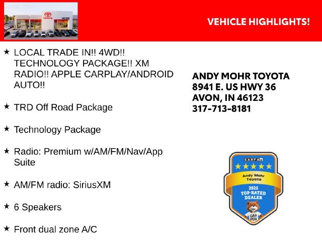 Used 2021 Toyota Tacoma TRD Off-Road w/ Technology Package AWD/4WD image 2
