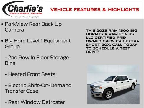 Certified 2023 RAM 1500 Big Horn AWD/4WD image 7