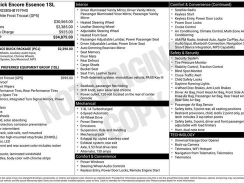 Used 2017 Buick Encore Essence w/ Experience Buick Package image 12