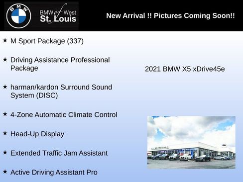 Used 2021 BMW X5 xDrive45e w/ M Sport Package AWD/4WD image 3
