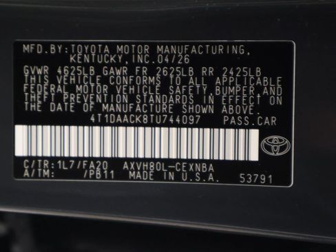 Certified 2026 Toyota Camry LE FWD image 17