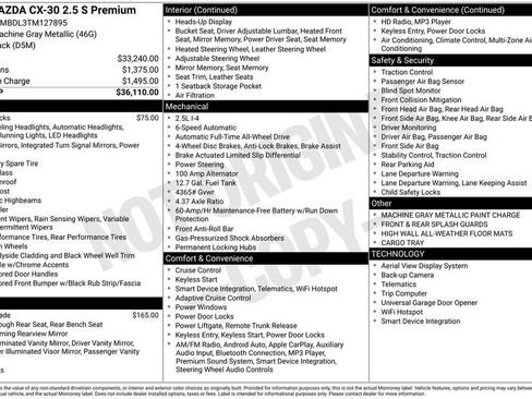 New 2026 MAZDA CX-30 AWD 2.5 S w/ Premium Package image 3