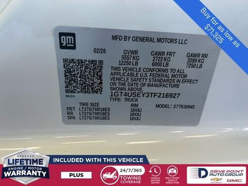 New 2026 GMC Sierra 3500 Pro w/ 1SA Pro Safety Plus Package image 16