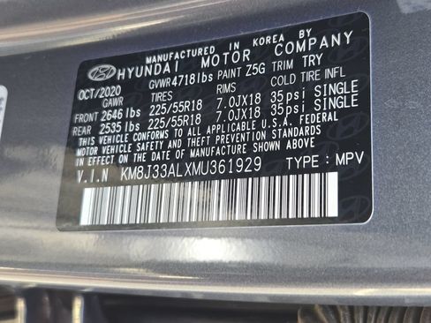 Used 2021 Hyundai Tucson Ultimate w/ Cargo Package FWD image 33