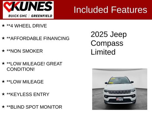 Used 2025 Jeep Compass Limited AWD/4WD image 3