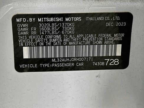 Used 2024 Mitsubishi Mirage ES FWD image 12