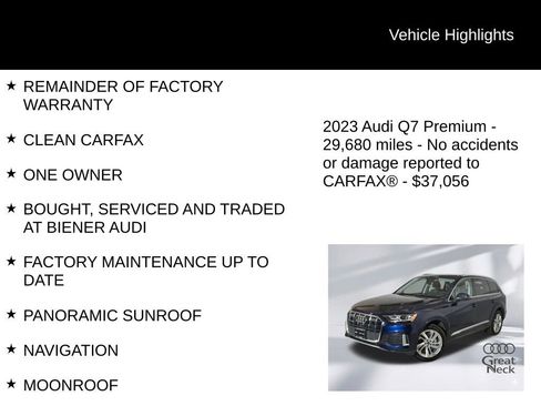 Used 2023 Audi Q7 2.0T Premium w/ Convenience Package image 8