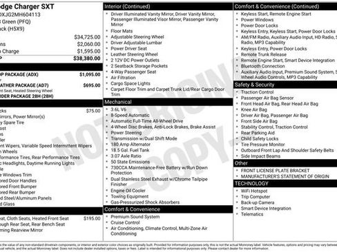 Used 2021 Dodge Charger SXT w/ Blacktop Package AWD/4WD image 2
