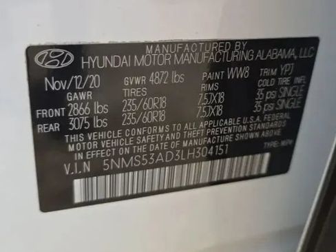 Used 2020 Hyundai Santa Fe Limited FWD image 63