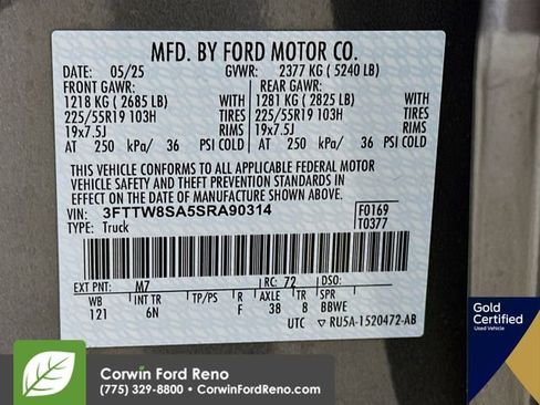 Certified 2025 Ford Maverick Lariat w/ 4K Tow Package image 35