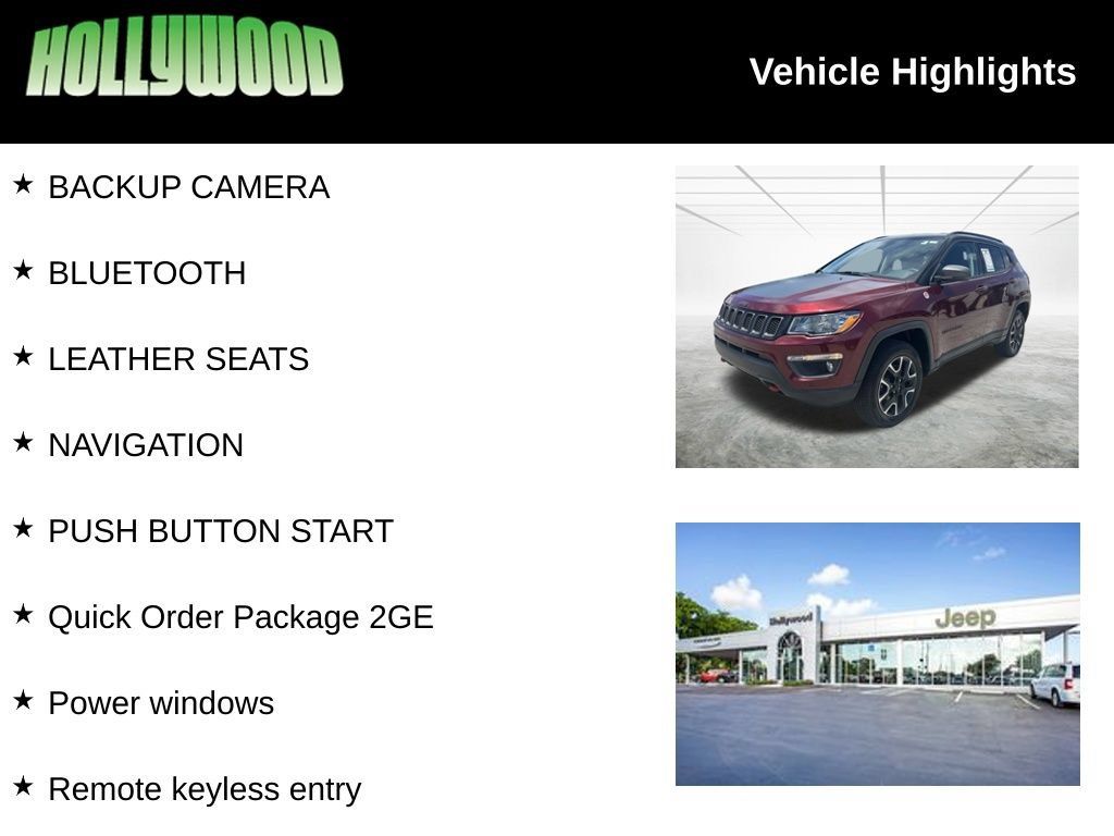 Certified 2021 Jeep Compass Trailhawk AWD/4WD image 3