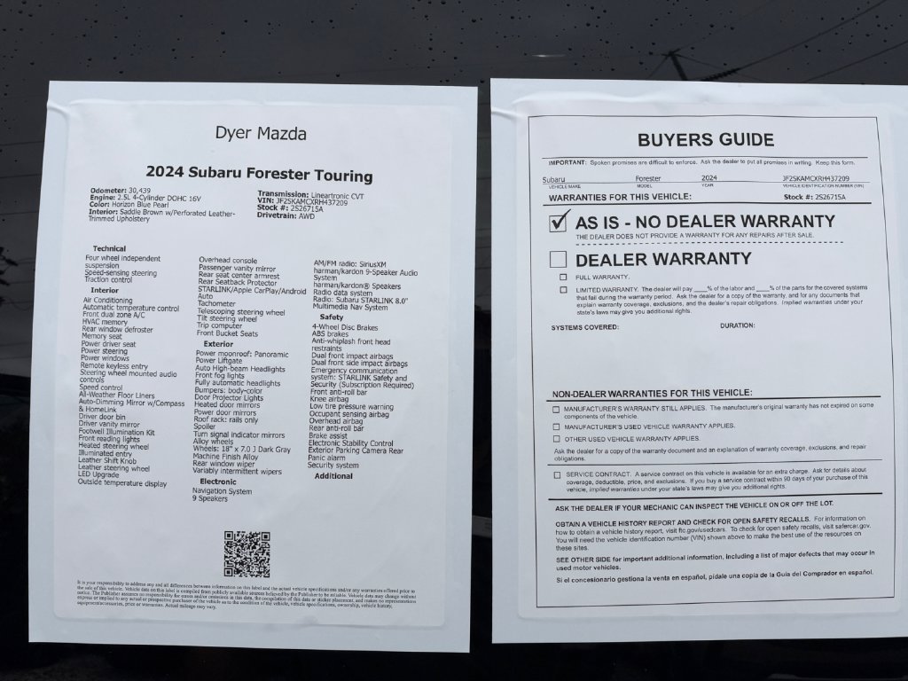 Used 2024 Subaru Forester Touring AWD/4WD image 25