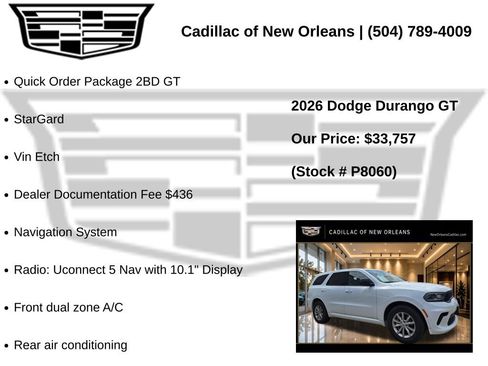Used 2026 Dodge Durango GT RWD image 7
