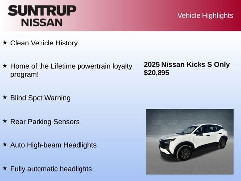 Used 2025 Nissan Kicks S image 8