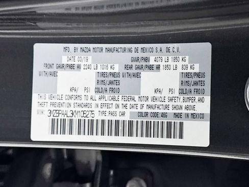 Used 2019 MAZDA MAZDA3 Sedan w/ Select Package FWD image 37