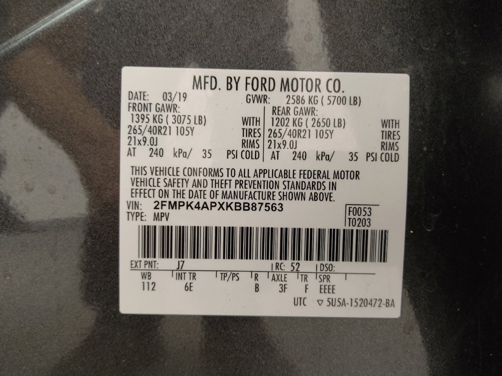 Used 2019 Ford Edge ST w/ Equipment Group 401A AWD/4WD image 33