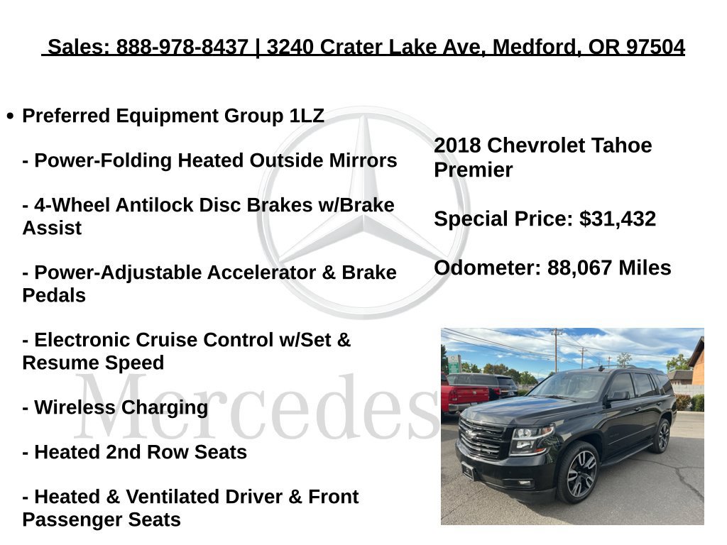 Used 2018 Chevrolet Tahoe Premier w/ RST Edition AWD/4WD image 18