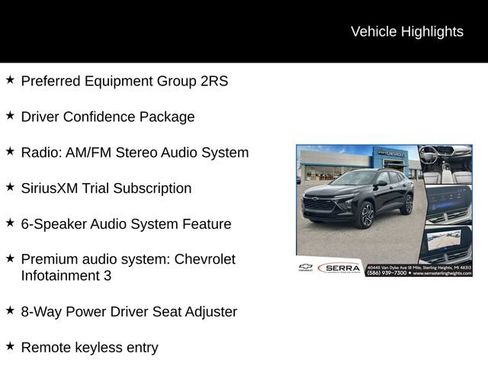 Used 2025 Chevrolet Trax RS w/ Driver Confidence Package FWD image 4
