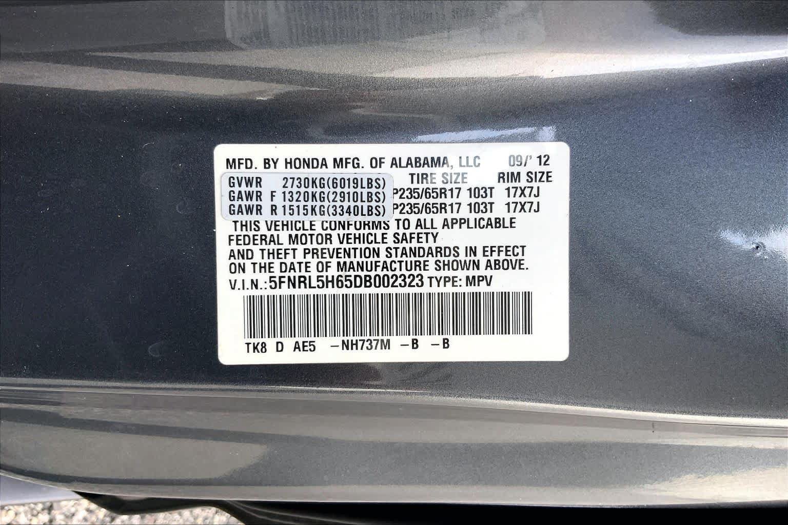 Used 2013 Honda Odyssey EX-L image 36